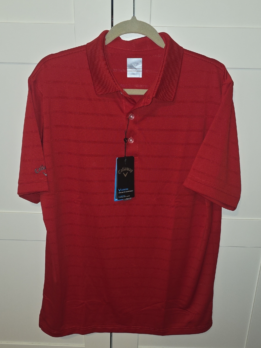 Callaway Golf Opti-Vent Performance Polo Shirt Medium NWT